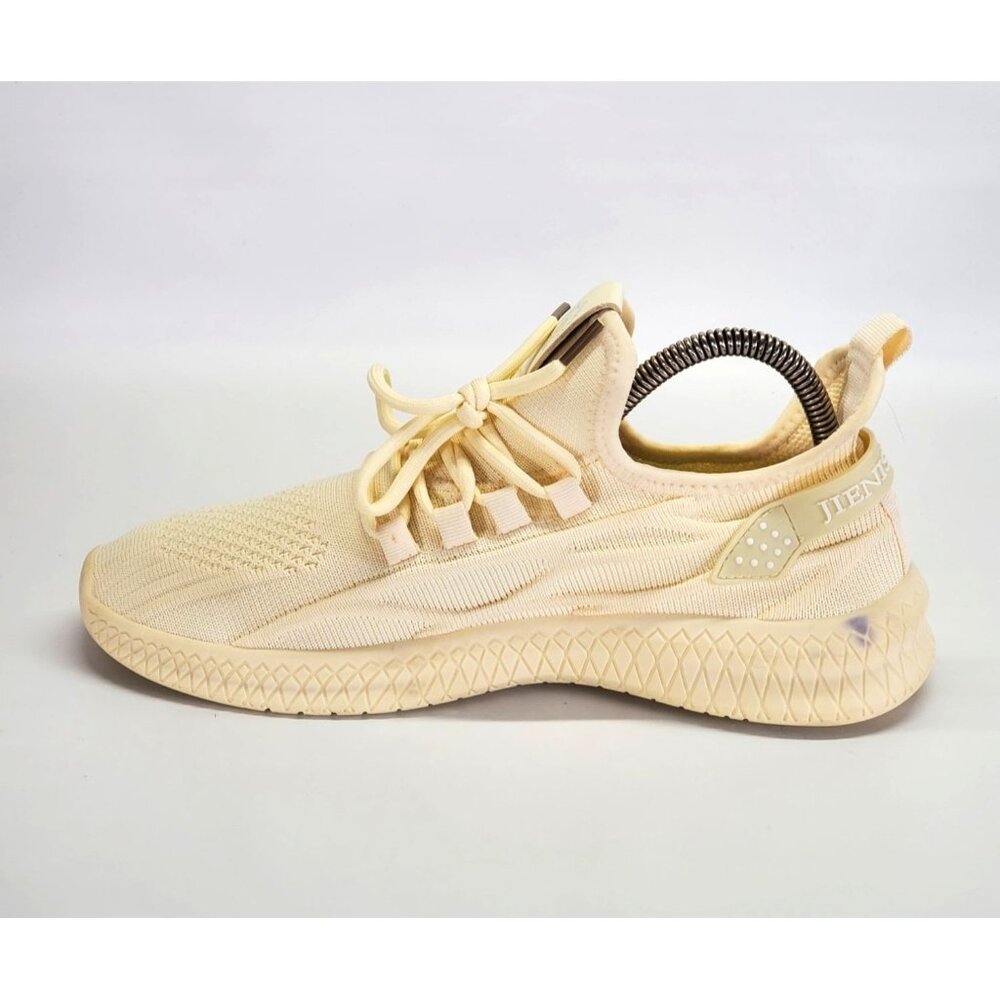 Jienisimeie Lace-up Front Letter Patch Knit Running Shoes Sz 9.5 1672 - Picture 10 of 13